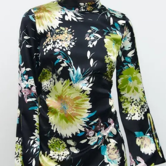 Colorful Floral Dress - Picture 4 of 6